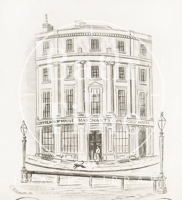 Marchant's Coffee and Chop House, 15, Manvers Street, Bath c.1870