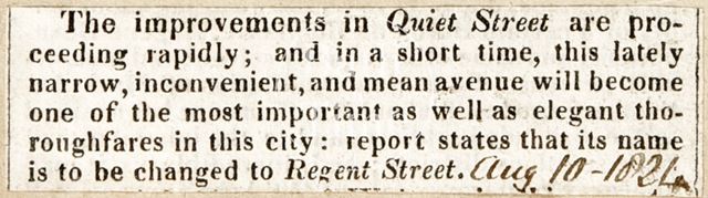 Improvement of Quiet Street, Bath 1824