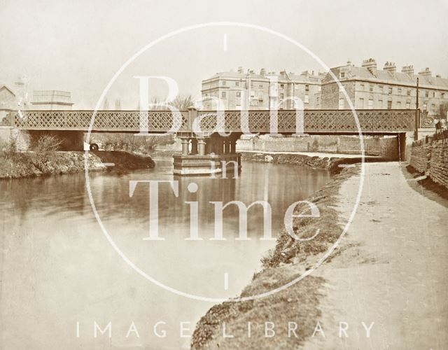 Midland Railway Bridge to Green Park Station, Bath c.1870