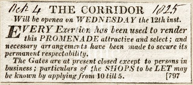 The Corridor, Bath 1825