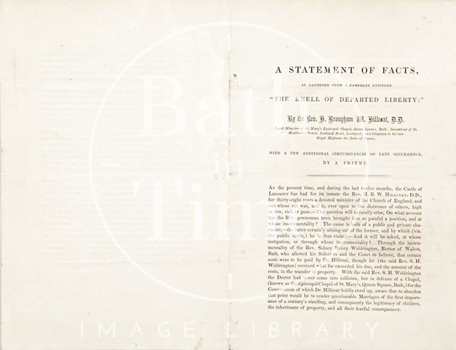 A pamphlet entitled the Knell of Departing Liberty 1854