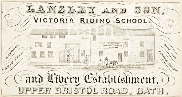 Lansley and Son, Victoria Riding School, Upper Bristol Road, Bath c.1850