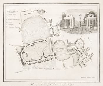 Plan of the Royal Victoria Park, Bath 1856