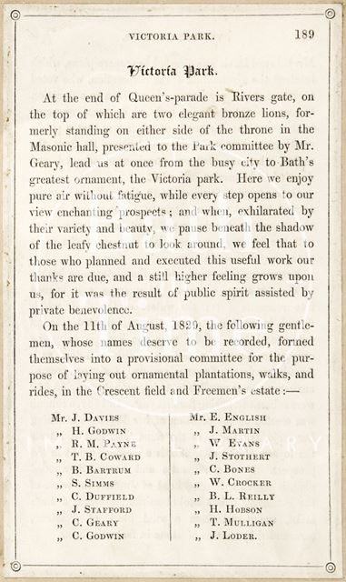 A page from Rambles about Bath and its Neighbourhood 1847