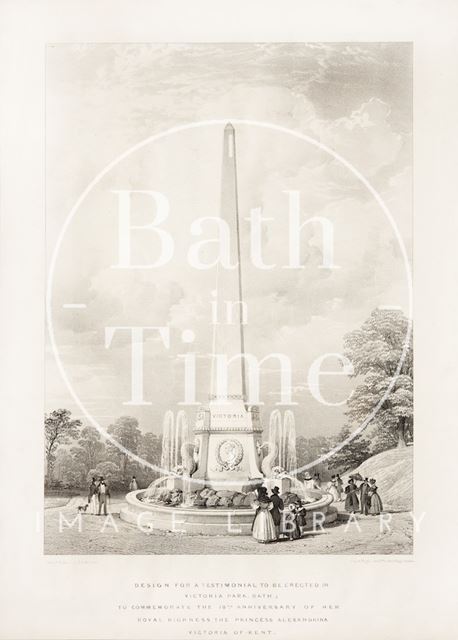 Design for a Testimonial to be Erected in Royal Victoria Park, Bath c.1837