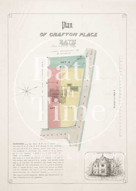 Plan of Grafton Place, Bath 1879