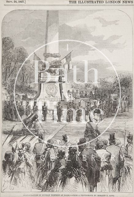 Inauguration of Russian trophies at Bath 1857