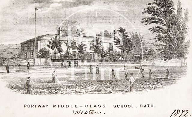 Portway Middle Class School, Combe Park, Weston, Bath 1872