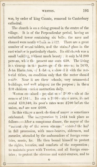 A page from Rambles about Bath and its Neighbourhood 1847