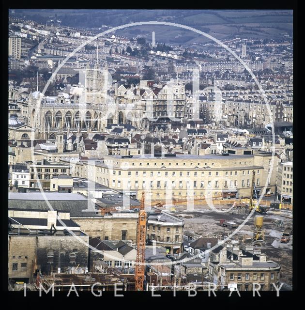 Snowdon. Southgate Clearance. View from Beechen Cliff, Bath 1972