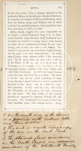 A page from Rambles about Bath and its Neighbourhood 1847