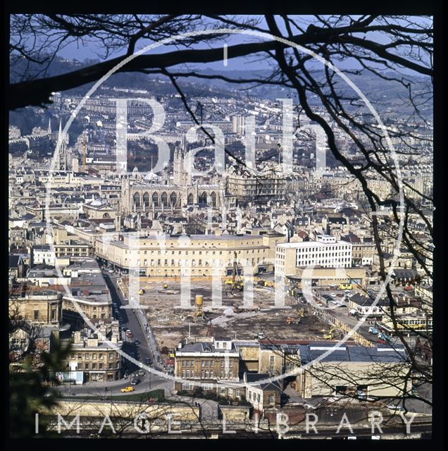 Snowdon. Southgate Clearance. View from Beechen Cliff, Bath 1972