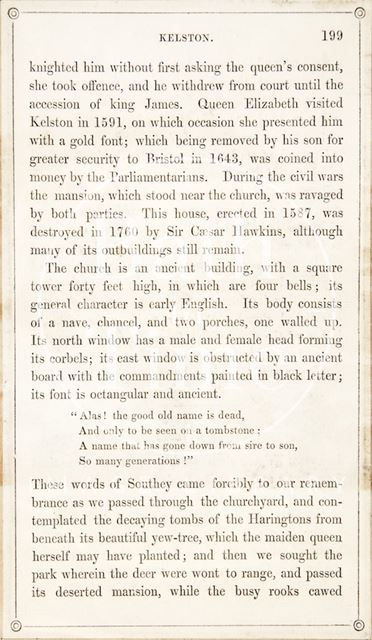 A page from Rambles about Bath and its Neighbourhood 1847