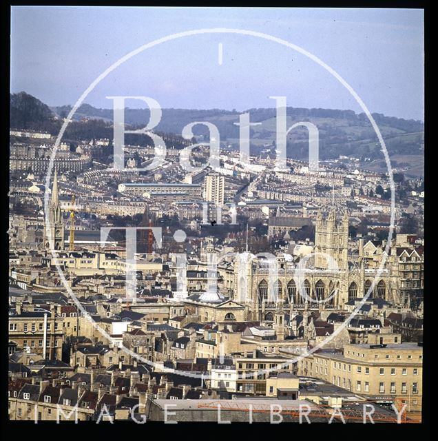 Snowdon. View of Bath Abbey from Beechen Cliff 1972