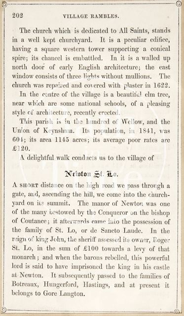 A page from Rambles about Bath and its Neighbourhood 1847