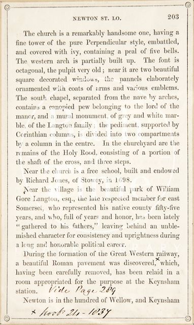 A page from Rambles about Bath and its Neighbourhood 1847