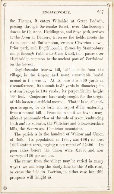 A page from Rambles about Bath and its Neighbourhood 1847