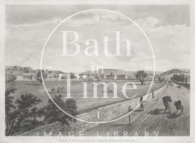 View of Bath from the Lower Bristol Road 1801