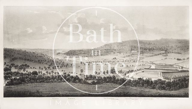 A Panoramic View of Bath from Beechen Cliff 1825