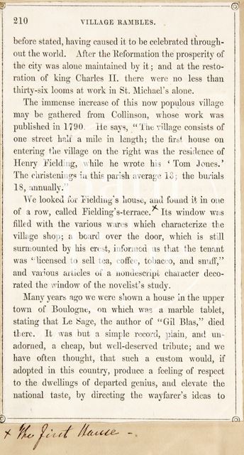 A page from Rambles about Bath and its Neighbourhood 1847