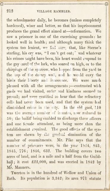 A page from Rambles about Bath and its Neighbourhood 1847