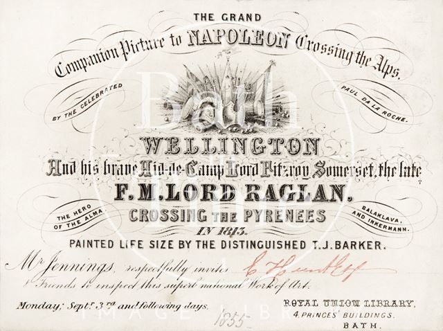 A ticket to the Grand Companion Picture to Napoleon crossing the Alps 1855