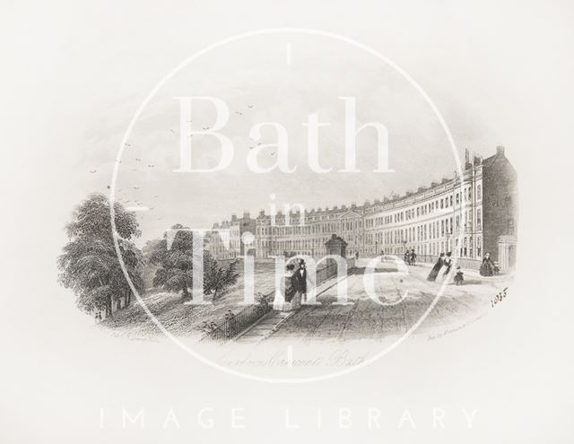 Lansdown Crescent, Bath c.1855