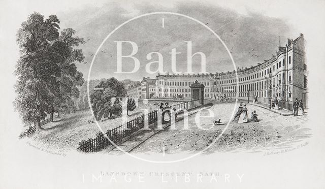 Lansdown Crescent, Bath c.1845