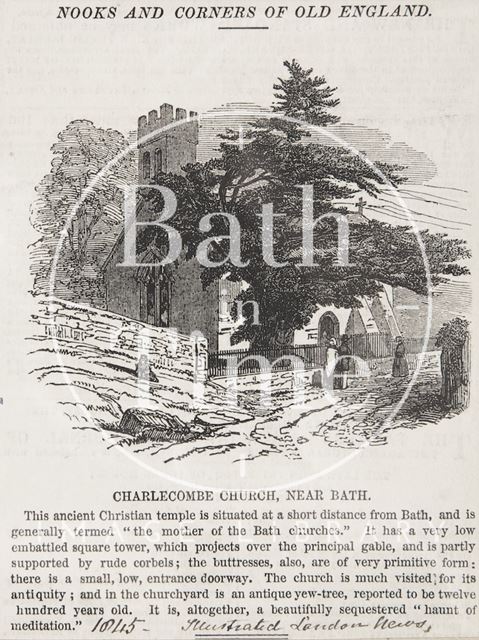 Charlcombe Church near Bath 1845