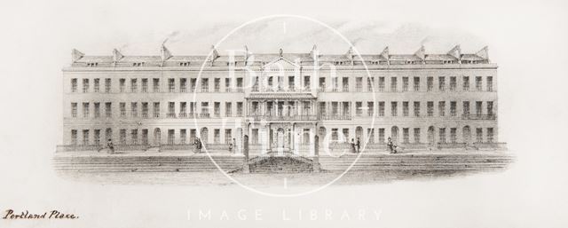 Portland Place, Bath c.1840?