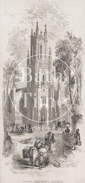 St. Stephen's Church, Bath c.1850