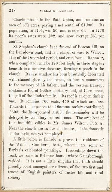 A page from Rambles about Bath and its Neighbourhood 1847