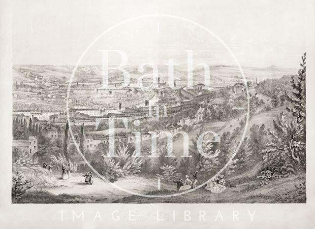 Bath from the Beacon Hill 1849