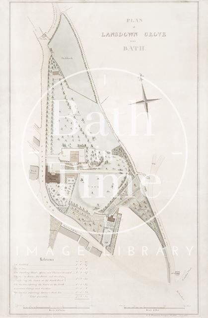 Plan of Lansdown Grove near Bath 1816