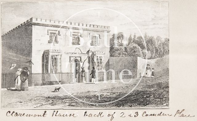 Claremont House, Back of 2 & 3, Camden Place (now Camden Crescent), Bath c.1820