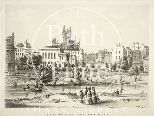 Literary Institution, Abbey Church &c., Bath c.1837