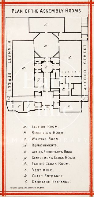 Plan of the Assembly Rooms 1873