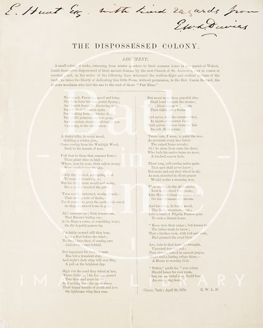 The Dispossessed Colony 1870