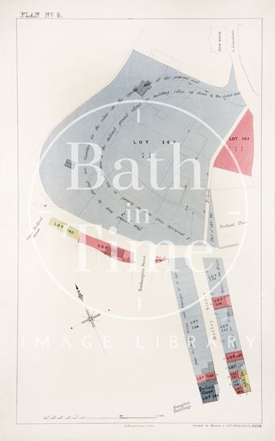 Plans of Northampton Street and Great Bedford Street, Bath (Plan Number 6) 1856