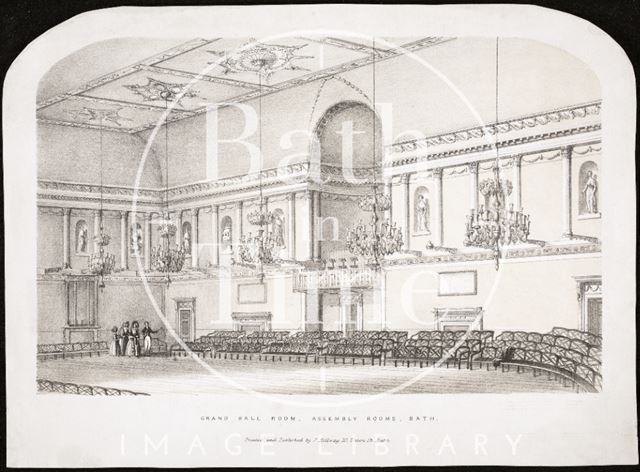 Grand Ball Room, Assembly Rooms, Bath c.1840