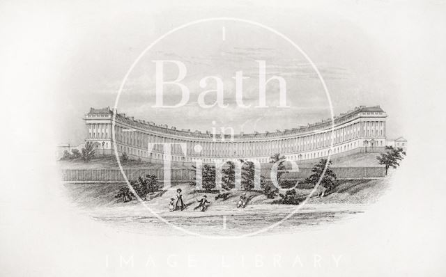 The Royal Crescent, Bath 1844