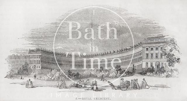 Royal Crescent, Bath 1849