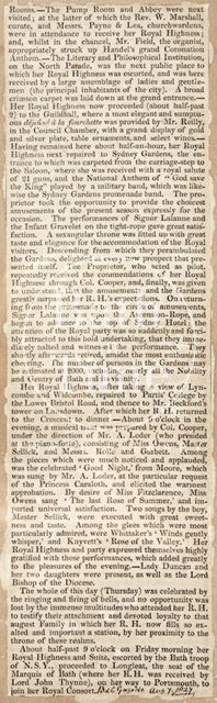 A Royal Visit to Royal Crescent, Bath 1827 - continued