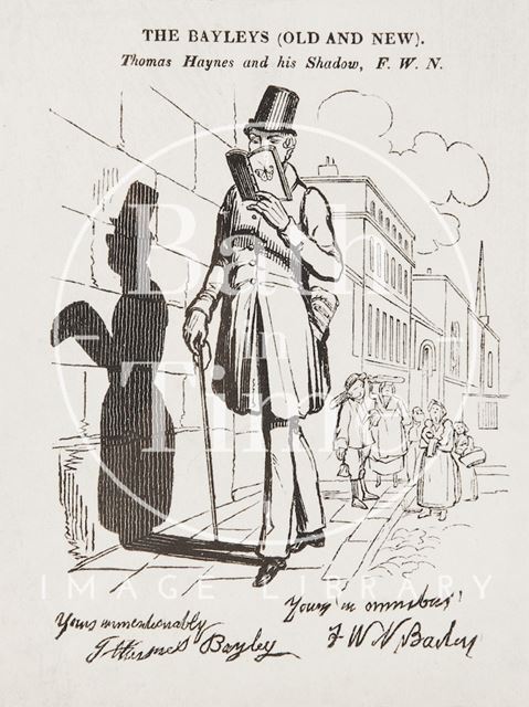 Thomas Haynes and his Shadow, F.W.N. c.1832