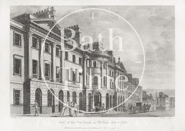 View of the New Bank in Milsom Street, Bath 1787