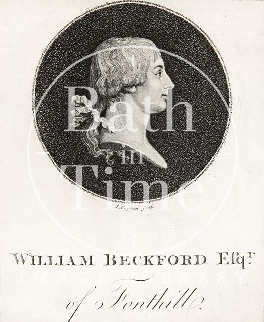 Side profile of William Beckford Esqr. of Fonthill