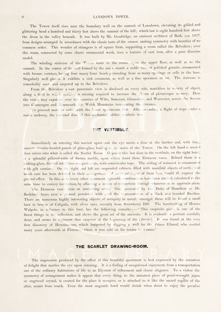 Page 6 from Illustrations of Lansdown Crescent, Bath by Willes Maddox 1844