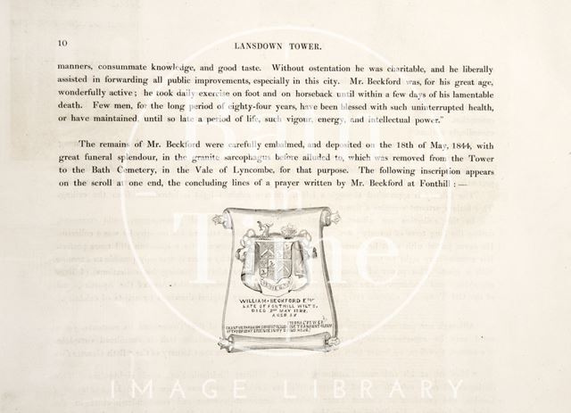 Page 10 from Illustrations of Lansdown Crescent, Bath by Willes Maddox 1844