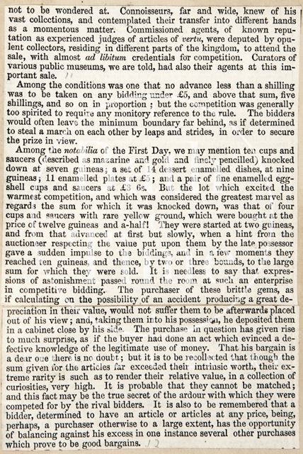 The reputation of William Beckford's Collection