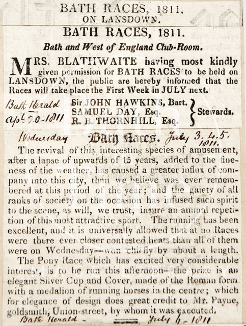 The Bath Races 1811